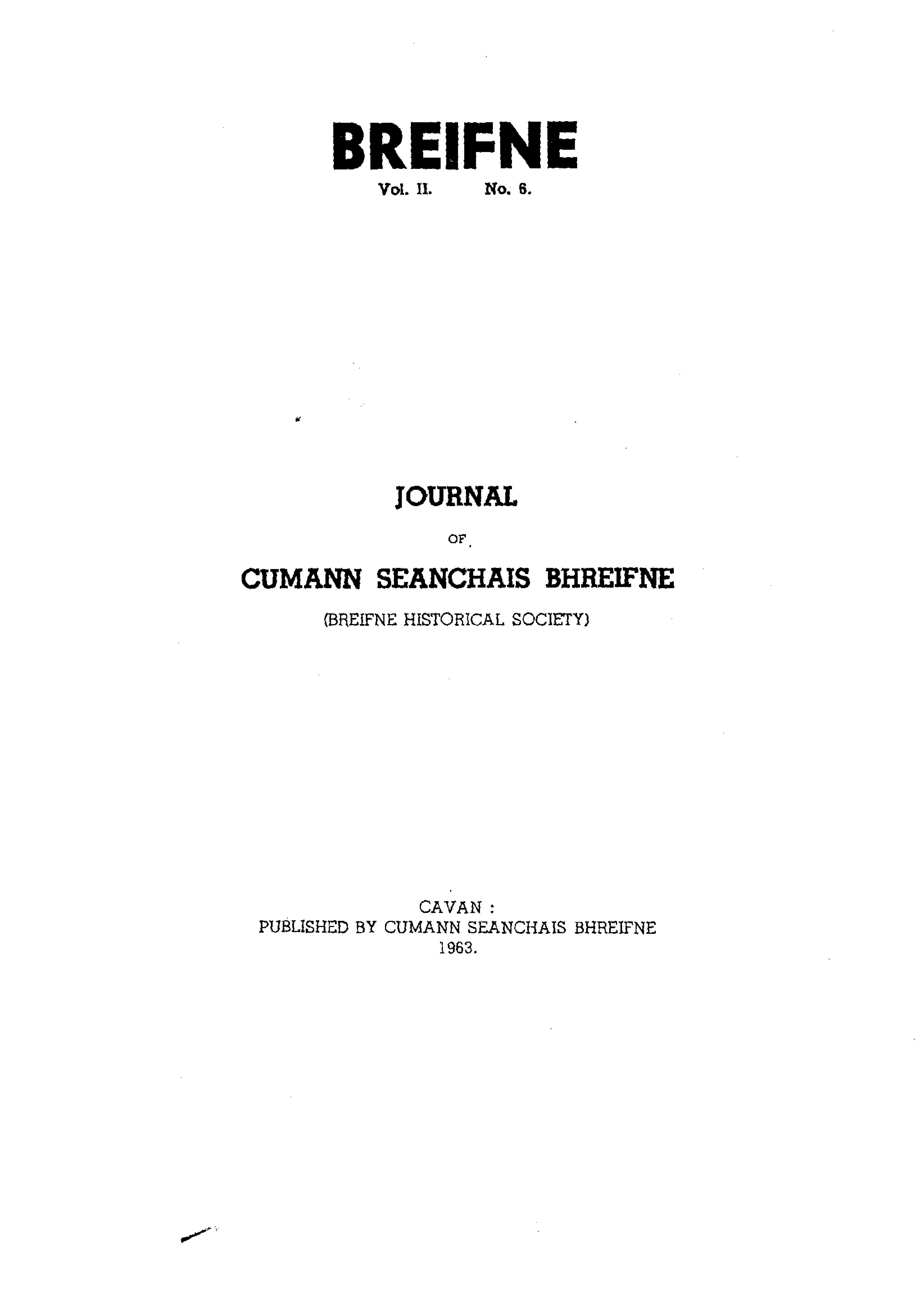 Breifne Journal 1963
